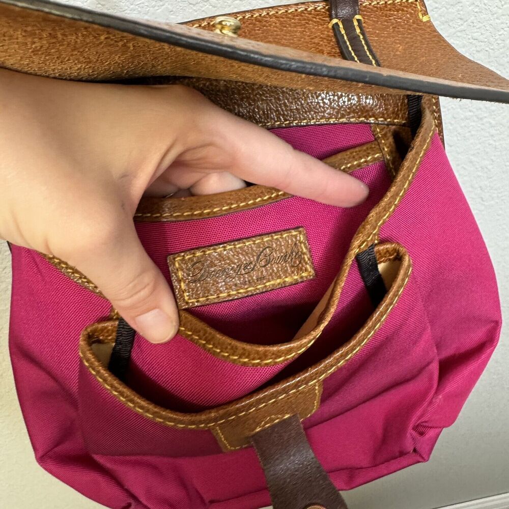 Dooney & Bourke Alto Small Nylon/Leather Crossbody Saddle Bag Crossbody Purse - Picture 6 of 6
